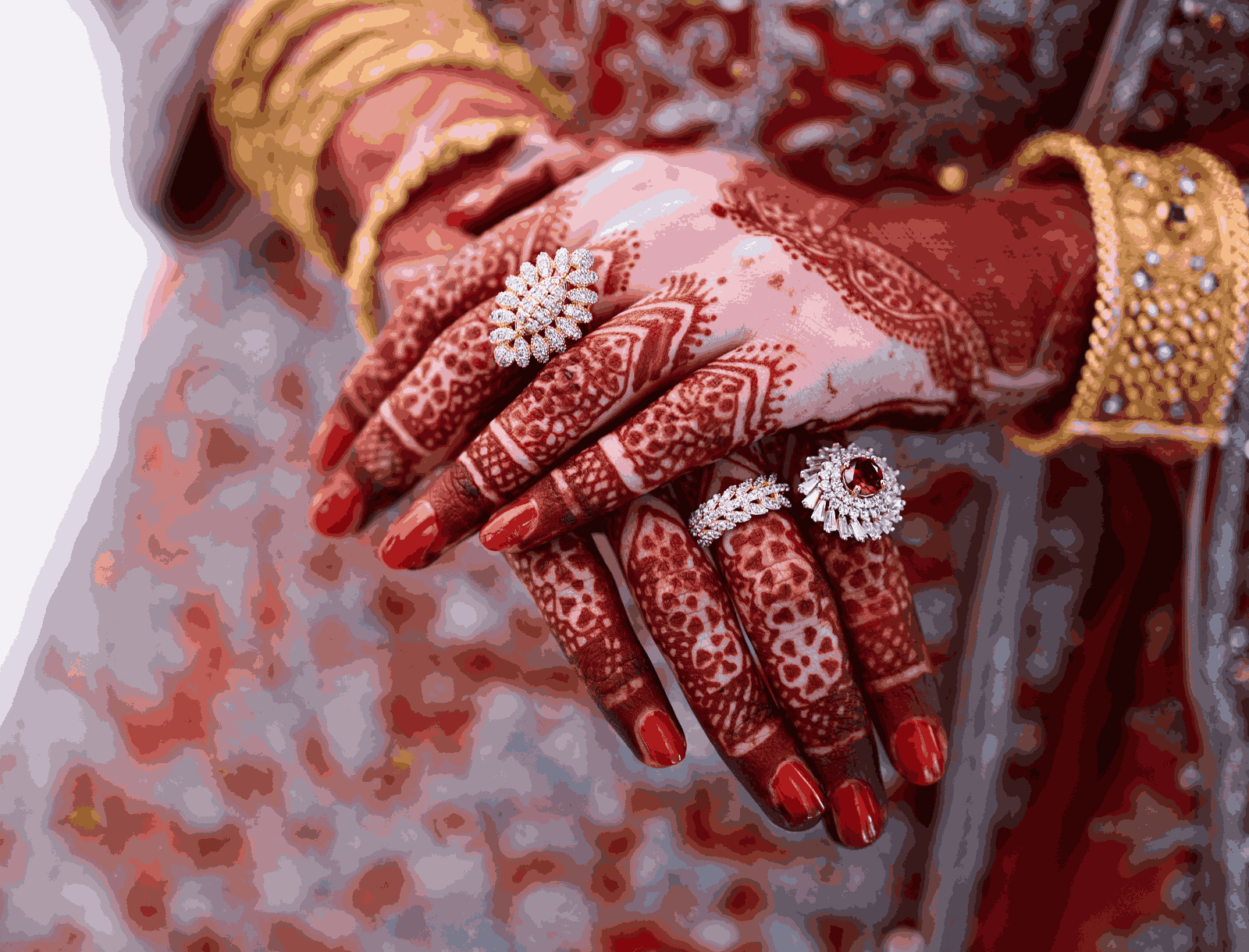 Mini Mehndi Design (hands only)